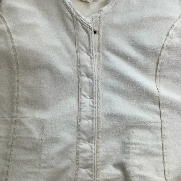 NEON BUDDHA Cream Ruffle Cardigan Ornamental Buttons Size S - Picture 14 of 15